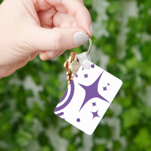 AI-embleem Twinkle-sterren, baken van het digitale Sleutelhanger (Hand)