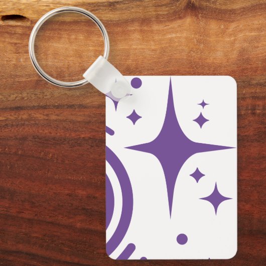 AI-embleem Twinkle-sterren, baken van het digitale Sleutelhanger (Voorkant)