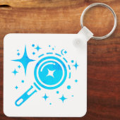 AI-embleem Twinkle-sterren, baken van het digitale Sleutelhanger (Achterkant)