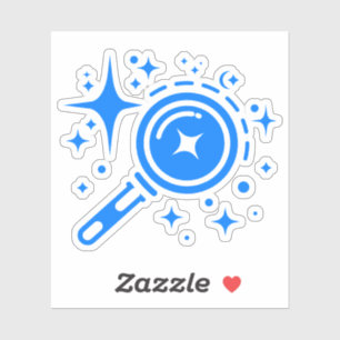 AI-embleem Twinkle-sterren, baken van het digitale Sticker