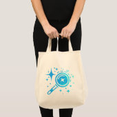 AI-embleem Twinkle-sterren, baken van het digitale Tote Bag (Voorkant (product))