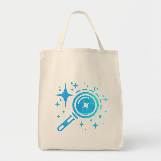 AI-embleem Twinkle-sterren, baken van het digitale Tote Bag (Voorkant)