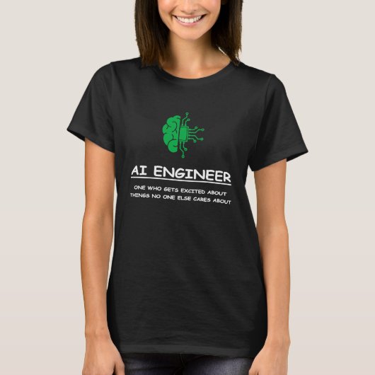 AI Engineer for AI II T-shirt (Voorkant)