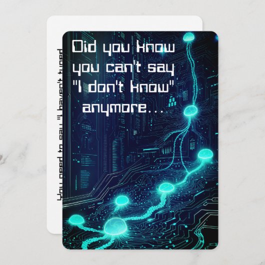 AI Essentials Kracht van intelligente databases AI Feestdagenkaart (Voorkant / Achterkant)