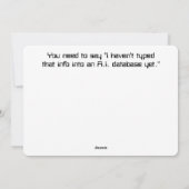 AI Essentials Kracht van intelligente databases AI Feestdagenkaart (Achterkant)