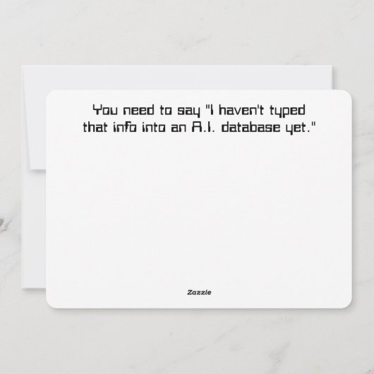 AI Essentials Kracht van intelligente databases AI Feestdagenkaart (Achterkant)