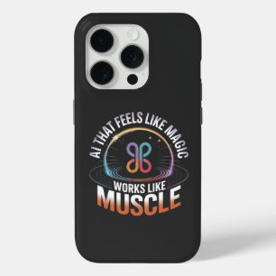 AI esthetiek futuristische technologie mannen mode iPhone 15 Pro Case