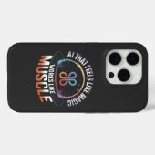 AI esthetiek futuristische technologie mannen mode Case-Mate iPhone Case (Achterkant (horizontaal))