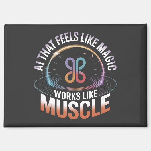 AI esthetiek futuristische technologie mannen mode Magneet (Voorkant)