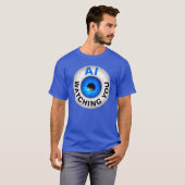 AI Eyeball (donker) T-shirt (Voorkant volledig)