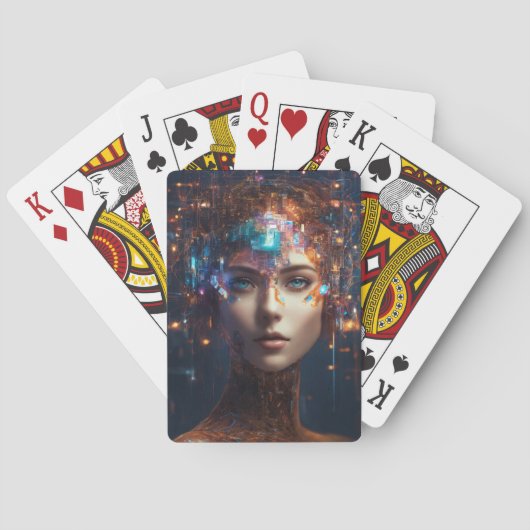 AI Face Poker Deck" Pokerkaarten (Achterkant)