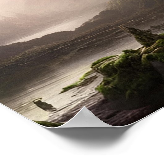 AI Fantasy Landscape #04 Poster (Hoek)