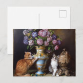 AI Flower Cats Briefkaart (Voorkant / Achterkant)