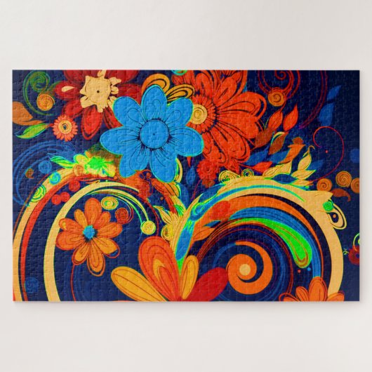 AI Flower Design Legpuzzel (Horizontaal)