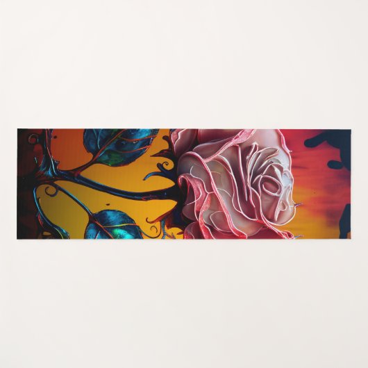 AI Flower Yogamat (Voorkant (horizontaal))