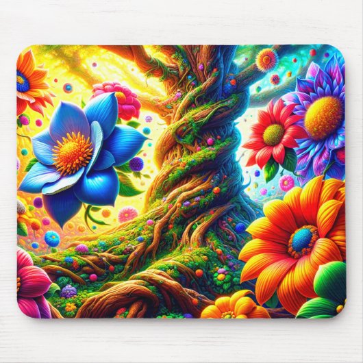 AI Flowers Muismat (Voorkant)