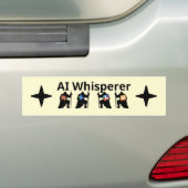 AI Fluisteraar Bumpersticker (Op auto)