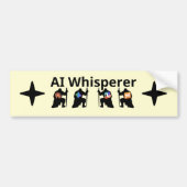 AI Fluisteraar Bumpersticker (Voorkant)