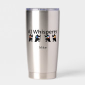 AI Fluisteraar Geïsoleerde Drinkbeker (Achterkant)