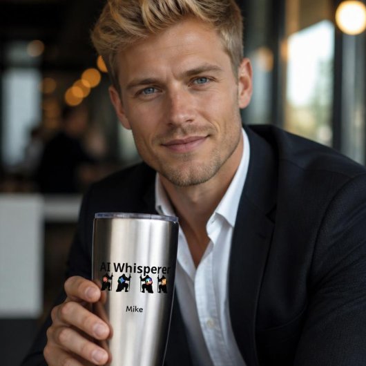 AI Fluisteraar Geïsoleerde Drinkbeker