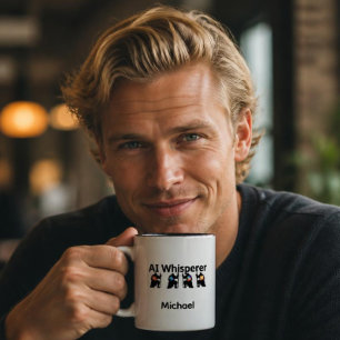 AI Fluisteraar Tweekleurige Koffiemok