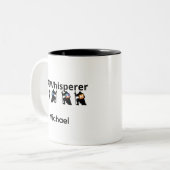 AI Fluisteraar Tweekleurige Koffiemok (Voorkant links)