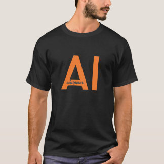 AI fluisterprompt engineer sinaasappel T-shirt