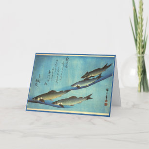 Ai (forel) - Hiroshige's kleurenJapanse vis afdruk Kaart