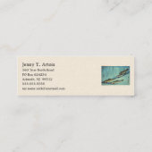 Ai (forel) - Hiroshige's kleurenJapanse vis afdruk Mini Visitekaartje (Achterkant)