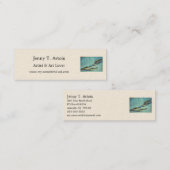 Ai (forel) - Hiroshige's kleurenJapanse vis afdruk Mini Visitekaartje (Voorkant / Achterkant)