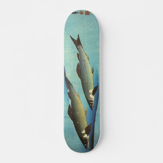Ai (forel) - Hiroshige's kleurenJapanse vis afdruk Persoonlijk Skateboard (Voorkant)