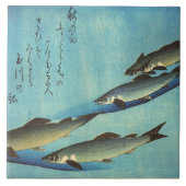 Ai (forel) - Hiroshige's kleurenJapanse vis afdruk Tegeltje (Voorkant)