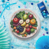AI Fruit & Veggie Papier Borden Papieren Bordje (Feest)