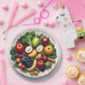 AI Fruit & Veggie Papier Borden Papieren Bordje (Feest)