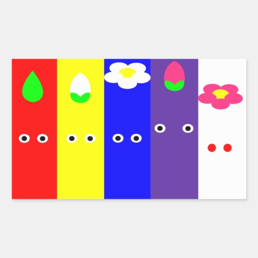 AI geen UTA-Sticker Rechthoekige Sticker (Voorkant)