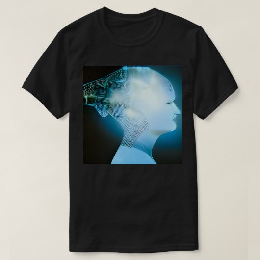 AI-gegenereerd afbeelding van kunstmatige intellig T-shirt (Design voorkant)