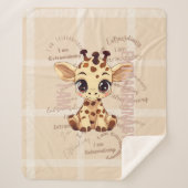 AI gegenereerd | Schattigee bevestigingen | GIRAFF Sherpa Deken (Voorkant)