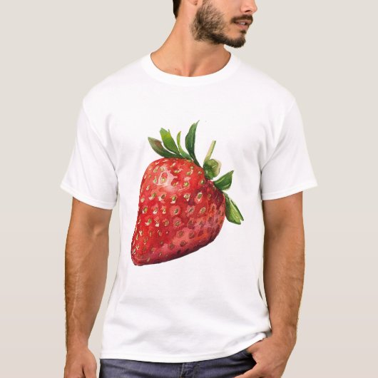 AI Gegenereerde Aardbei Bes T-shirt (Voorkant)