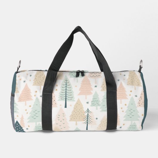 AI Gegenereerde Bomen Kerstmis Plunjezak (Achterkant)