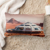 AI-gegenereerde futuristische Mars Habitat Dome Kussen (Deken)