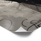 AI-gegenereerde kleine zwarte jurk fantasie LBD Perfect Poster (Hoek)