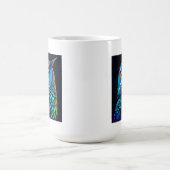 AI gegenereerde kleurrijke Uil Magische Mok (Midden)