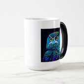 AI gegenereerde kleurrijke Uil Magische Mok (Voorkant rechts)