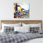 AI-gegenereerde kunst Canvas Afdruk (Insitu (Slaapkamer))