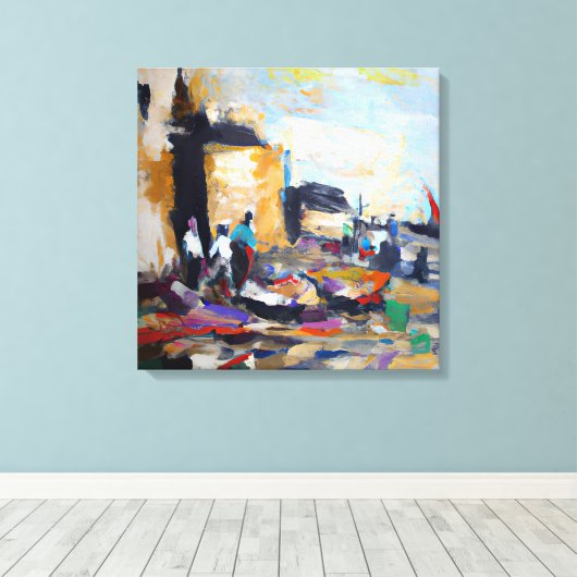 AI-gegenereerde kunst Canvas Afdruk (Insitu (Houten vloer))