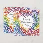Ai Gegenereerde Pride LGBTQ Valentijn Feestdagenkaart (Voorkant / Achterkant)