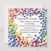 Ai Gegenereerde Pride LGBTQ Valentijnsdag  Feestdagenkaart (Achterkant)