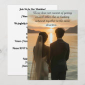 AI-gegenereerde traditionele Passen getrouwd bruil Kaart (Voorkant / Achterkant)