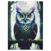 AI-gegenereerde uil Klembord (Achterkant)