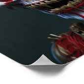 AI Gegenereerde Zombie Kunst Poster (Hoek)